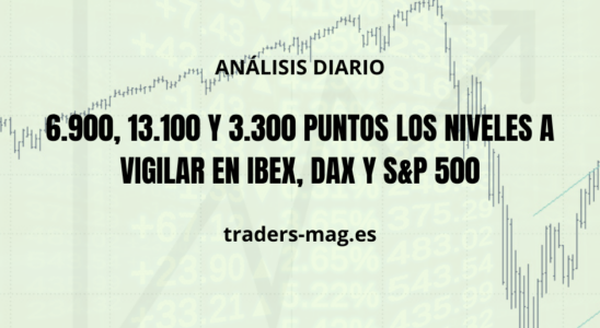 6.900, 13.100 y 3.300 puntos los niveles a vigilar en Ibex, Dax y S&P 500